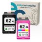 Pack de 2 cartuchos compatibles HP 62XL - SANS NIVEAU ENCRE Pack de 2 cartuchos compatibles HP 62XL - SANS NIVEAU ENCRE
